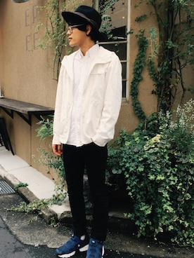 「SUPER FINE（スーパーファイン）のアイテム（その他パンツ）」を使った、uk.さん（メンズ・177cm）の秋コーディネート