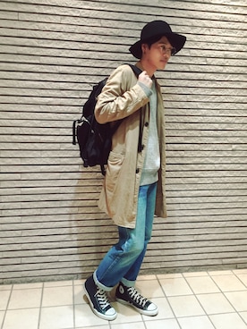 「N.HOOLYWOOD（N.ハリウッド）のアイテム（スウェット）」を使った、uk.さん（メンズ・177cm）の秋コーディネート