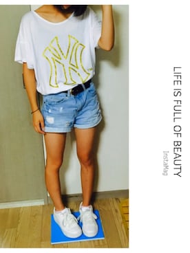 「ストリート系」｜hinaさん（レディース・151cm・10代）の夏コーディネート