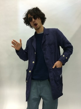 「SILAS(サイラス)のアイテム(その他アウター)」を使った、junya_kasugaさん(メンズ・180cm)の春コーディネート