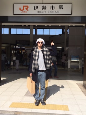 「SILAS(サイラス)のアイテム(その他アウター)」を使った、junya_kasugaさん(メンズ・180cm)の春コーディネート