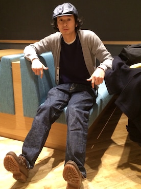 junya_kasugaさん（メンズ・180cm）の春コーディネート