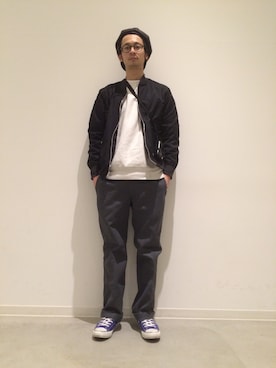 「challenger」｜「アイテム（ブルゾン）」を使った、junya_kasugaさん（メンズ・180cm）の春コーディネート