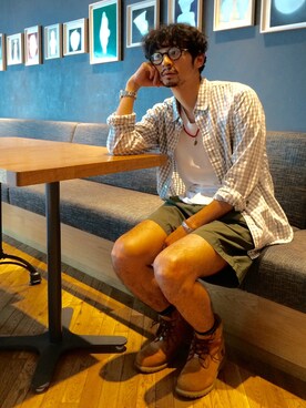 junya_kasugaさん（メンズ・180cm）の夏コーディネート