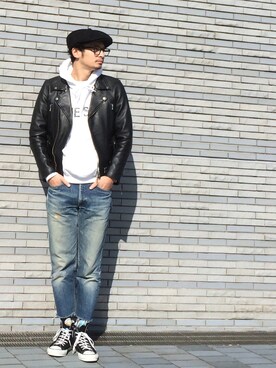 「男気japan」｜junya_kasugaさん（メンズ・180cm）の冬コーディネート