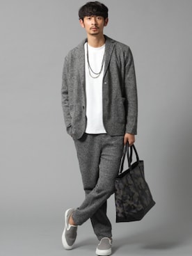 junya_kasugaさん（メンズ・180cm）の春コーディネート