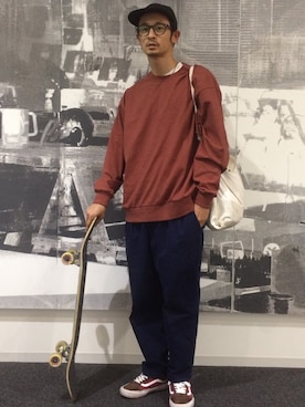 「スケートスタイル」｜「アイテム（アクセサリー）」を使った、junya_kasugaさん（メンズ・180cm）の春コーディネート