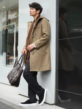 「BLISS POINT（ブリスポイント）のアイテム（その他アウター）」を使った、junya_kasugaさん（メンズ・180cm）の秋コーディネート