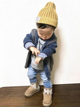 tetsuさん(キッズ・70cm)の冬コーディネート