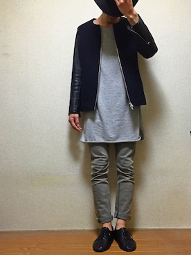 「スエット」｜audi.さん（メンズ・175cm）の冬コーディネート