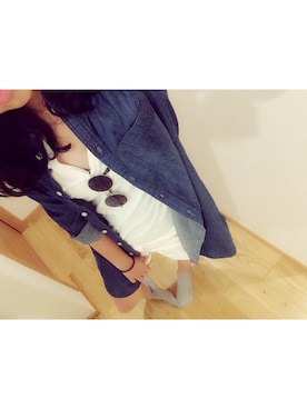 「ロング」｜「アイテム（ソックス/靴下）」を使った、CHUNさん（レディース・165cm）の夏コーディネート