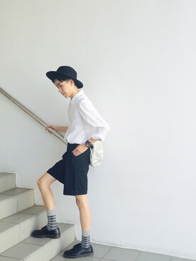 「wearsg」｜「アイテム（レッグウェア）」を使った、Ah Kooさん（メンズ・178cm）の冬コーディネート