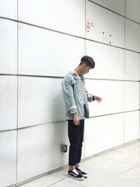 「wearsg」｜「アイテム（スニーカー）」を使った、Ah Kooさん（メンズ・178cm）の春コーディネート