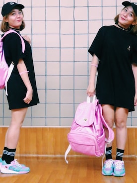 「JOYRICH」｜「アイテム（アクセサリー）」を使った、Suria Little Kay Ceeさん（レディース・147cm）の春コーディネート