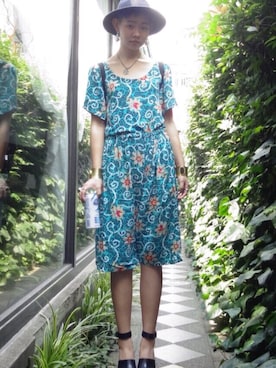 「アイテム（イヤリング）」を使った、あかいゆきさん（レディース・174cm・10代）の秋コーディネート