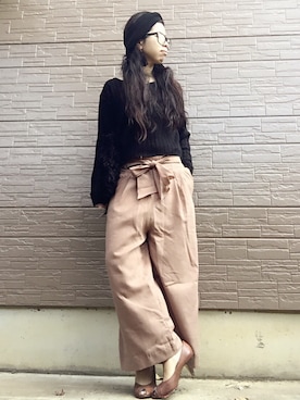 「HARE（ハレ）のアイテム（ピアス（両耳用））」を使った、keikoさん（レディース・153cm）の秋コーディネート