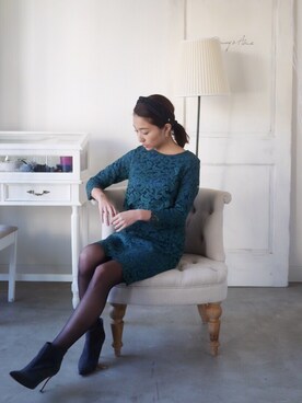 永田杏奈さん(レディース・158cm)の秋コーディネート