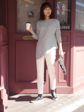 永田杏奈さん（レディース・158cm）の冬コーディネート