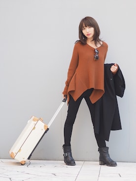 永田杏奈さん（レディース・158cm）の秋コーディネート