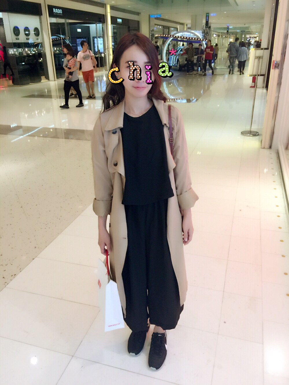 「NIKE、PAZZO、ZARA、Japan、jacket 、korea」｜「ZARAのアイテム（つなぎ/オールインワン、ブラック系）」を使った、こうさん（レディース・159cm）の秋コーディネートの1枚目の写真