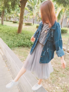 「Ballet.A（バレット　エー）のアイテム（トップス）」を使った、こうさん（レディース・159cm）の夏コーディネート