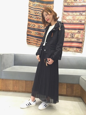 「ららぽーと」｜Mau Fukuharaさん（レディース・161cm）の秋コーディネート
