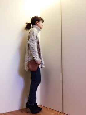 「WEAR☆MINI部」｜mikamoさん（レディース・158cm）の冬コーディネート