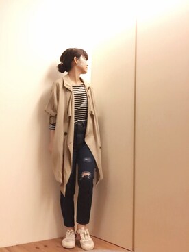 「WEAR☆MINI部」｜mikamoさん（レディース・158cm）の春コーディネート