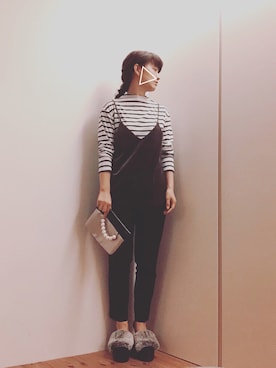 「ベロアキャミ」｜mikamoさん（レディース・158cm）の秋コーディネート