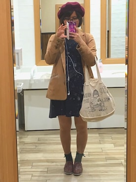 「Honeys（ハニーズ）のアイテム（テーラードジャケット）」を使った、orcaさん（レディース・159cm）の秋コーディネート
