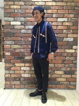 梶原敏之さん（メンズ・177cm）の秋コーディネート