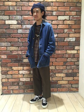 梶原敏之さん(メンズ・177cm)の秋コーディネート