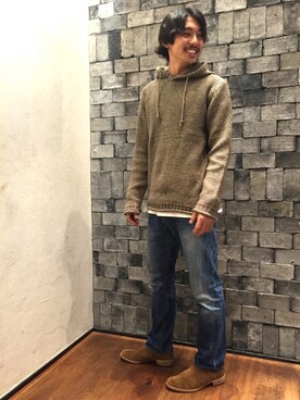 「nonnative（ノンネイティブ）のアイテム（パーカー）」を使った、Daisuke Sakamotoさん（メンズ・176cm）の秋コーディネート