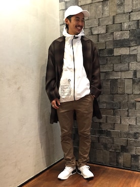 「UEG（ユーイージー）のアイテム」を使った、Daisuke Sakamotoさん（メンズ・176cm）の秋コーディネート