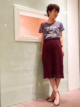 「KiwaSylphy（キワシルフィー）のアイテム（トップス）」を使った、Mai Bさん（レディース・161cm）の秋コーディネート
