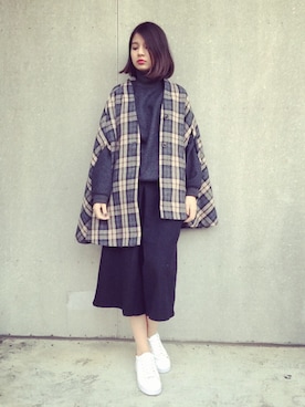 Nancy Chen さん（レディース・159cm）の冬コーディネート