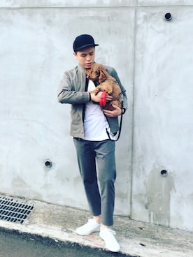 「COMMON PROJECTS（コモンプロジェクト）のアイテム（シューズ）」を使った、wayne.cさん（メンズ・172cm）の春コーディネート