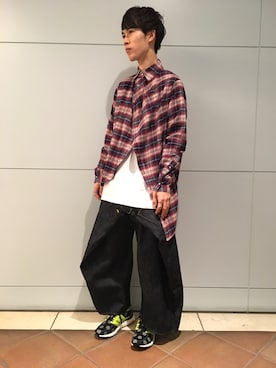 「AZ by junhashimoto（エーゼイ バイ ジュンハシモト）のアイテム」を使った、Muraiさん（メンズ・173cm）の秋コーディネート