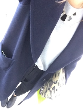 「ADAM ET ROPE'（アダムエロペ）のアイテム（ダッフルコート）」を使った、tkNb_ymZrさん（レディース・157cm）の冬コーディネート