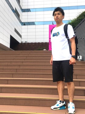 「430（フォーサーティ）のアイテム（パンツ）」を使った、TakamasaFunakiさん（メンズ・169cm）の秋コーディネート