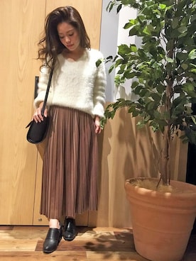 「VENCEEXCHANGE（ヴァンスエクスチェンジ）のアイテム」を使った、kazuhaさん（レディース・150cm）の冬コーディネート