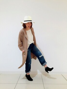 三反田さん（レディース・156cm）の春コーディネート