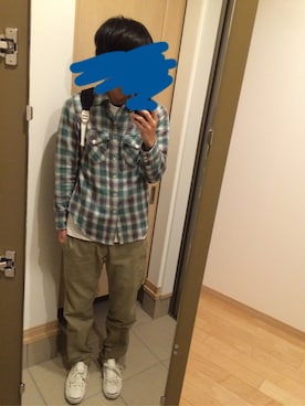 「CONVERSE（コンバース）のCONVERSE コンバース ジャック パーセル / JACK PURCEL（スニーカー）」を使った、ぽぽぽさん（メンズ・173cm）の春コーディネート