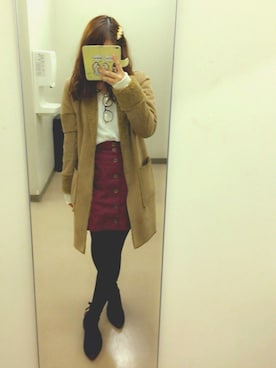 「chico_（チコ）のアイテム（パンプス）」を使った、Maricoさん（レディース・153cm）の冬コーディネート