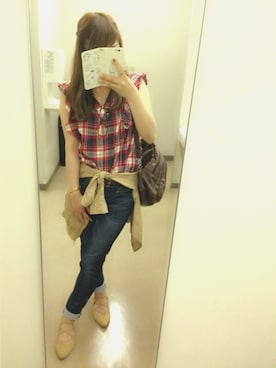 「chico_（チコ）のアイテム（シューズ）」を使った、Maricoさん（レディース・153cm）の夏コーディネート