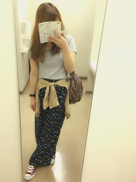 「AS as know as（エーエス アズノウアズ）のアイテム（Tシャツ/カットソー）」を使った、Maricoさん（レディース・153cm）の秋コーディネート