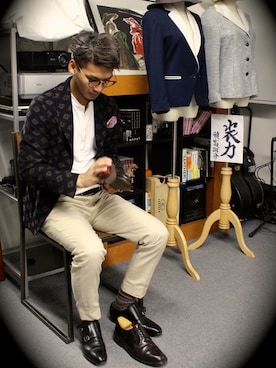 「THE GIGI（ザ ジジ）のアイテム」を使った、Yusuke Yoritomiさん（メンズ・169cm）の秋コーディネート