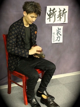 「THE GIGI（ザ ジジ）のアイテム」を使った、Yusuke Yoritomiさん（メンズ・169cm）の秋コーディネート