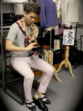 「Ducal（デュカル）のアイテム」を使った、Yusuke Yoritomiさん（メンズ・169cm）の秋コーディネート