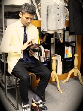 「Ducal（デュカル）のアイテム」を使った、Yusuke Yoritomiさん（メンズ・169cm）の冬コーディネート